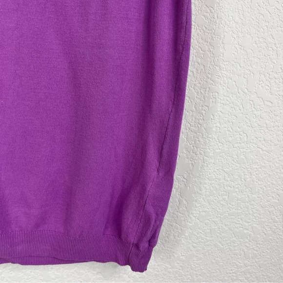 Leonard Paris Knit Jewel Tone Cotton Sleeveless Shell Sweater - Picture 3 of 8